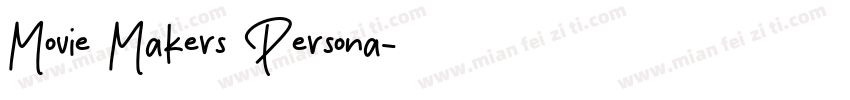 Movie Makers Persona字体转换